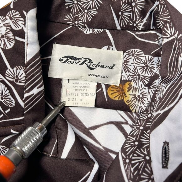 70s Vintage Hawaiian Shirt Tori Richard Honolulu Pointed Dagger Collar Buttonup. - Picture 5 of 5